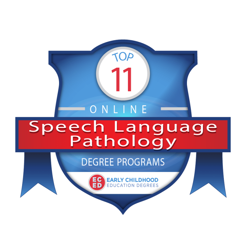 The 11 Best Online Speech Therapy Programs Early Childhood Education   Speech Language Pathology Badge 01 800x800 